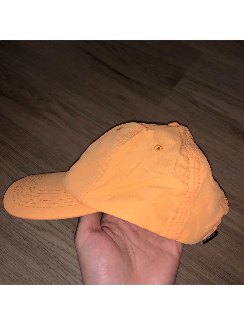 IMPERIAL KIAWAH 1976 ORANGE WHITE BREATHABLE GOLF HAT CAP ADJUSTABLE